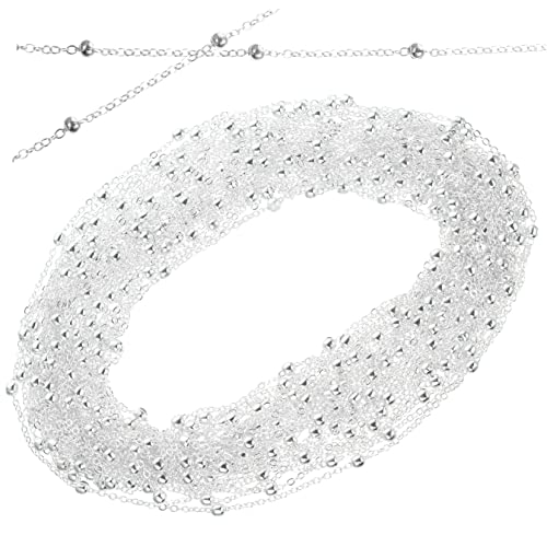 DOITOOL 1 Rolle Rolle Kugelkette Perlen-Kit Bausätze Stand Armbänder gießen damenhalskette armkette schmuck Klammer lange Halskettenkette Halskettenherstellung Zubehörketten Kupfer Silver DOITOOL 1 Rolle Rolle Kugelkette Perlen-Kit Bausätze Stand Armbänder gießen damenhalskette armkette schmuck Klammer lange Halskettenkette Halskettenherstellung Zubehörketten Kupfer Silver von DOITOOL