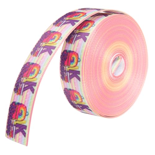 DOITOOL 1 Rolle Schulparty Dekorationsband Stoffband Seidenband glitzerndes Wickelband Band Satinband wickeln ribbon ripsband Farbenfrohes Geschenkband dekoratives Geschenkband Schleife von DOITOOL