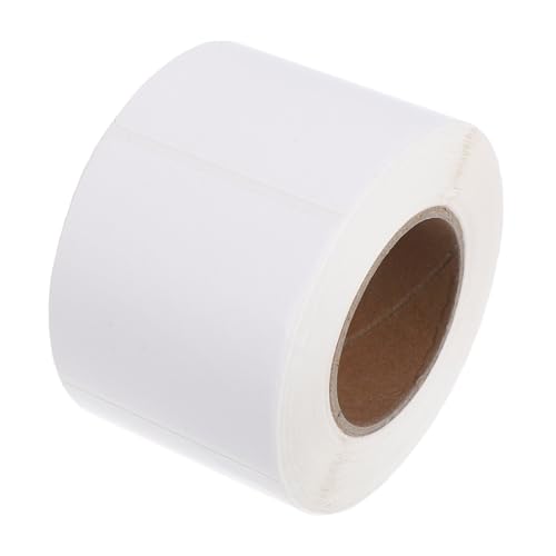 DOITOOL 1 Rolle Selbstklebende Thermoetiketten Wasserdichte Weiße Quadratische Etiketten für Versand und Lagerverwaltung pro Rolle Einfaches Drucken ohne von DOITOOL