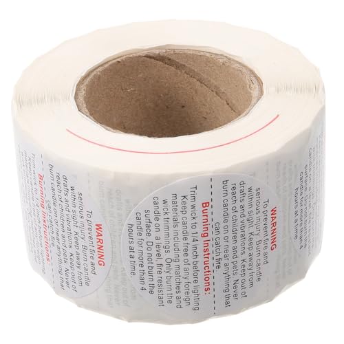 DOITOOL 1 Rolle Sicherheitswarnaufkleber für Kerzenherstellung Englische Texte Langlebige Materialqualität Einfach zu Verwenden pro für Versand und Warnhinweise DOITOOL 1 Rolle Sicherheitswarnaufkleber für Kerzenherstellung Englische Texte Langlebige Materialqualität Einfach zu Verwenden pro für Versand und Warnhinweise von DOITOOL