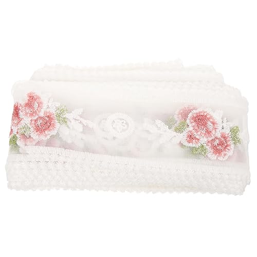 DOITOOL 1 Rolle Spitze Stickerei Band für Dekoration Breites Blütenband Diy Verpackungsband Strapazierfähiges Spitzenband für Bastelarbeiten und Festlichkeiten von DOITOOL