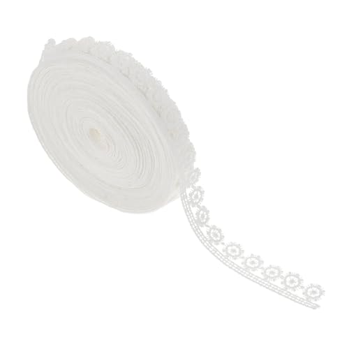 DOITOOL 1 Rolle Spitzenband Weißes Wasserlösliches Lace Trim für Diy Hochzeitskleider Handarbeiten Bastelbedarf Yards für Brautmode und Haaraccessoires von DOITOOL