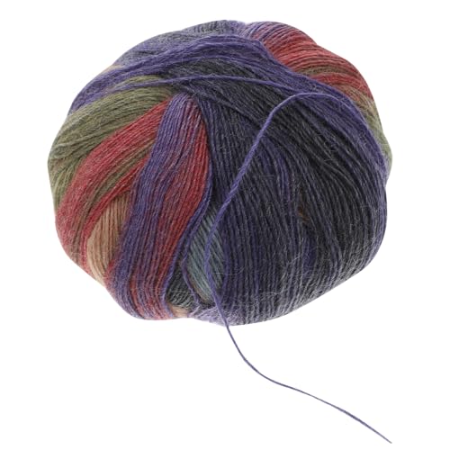 DOITOOL 1 Rolle Strickgarn gehäkelte Schallinie gefärbtes Häkelgarn buntes Garn aus Baumwolle von DOITOOL