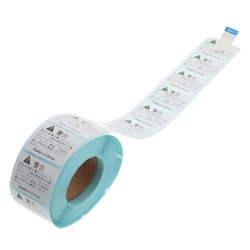 DOITOOL 1 Rolle Suffocation Warning Labels Selbstklebende Warnetiketten für Versand für Haushalte und Lagerung von DOITOOL