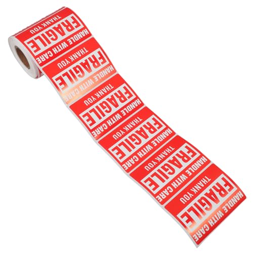 DOITOOL 1 Rolle Versandaufkleber Zerbrechlich Versandetiketten Verpackung Etikettenaufkleber Ziehen Um Schwer Versandwarnlabels Klebendes Warnschild Rot Selbstklebendes Kupferplattenpapier DOITOOL 1 Rolle Versandaufkleber Zerbrechlich Versandetiketten Verpackung Etikettenaufkleber Ziehen Um Schwer Versandwarnlabels Klebendes Warnschild Rot Selbstklebendes Kupferplattenpapier von DOITOOL