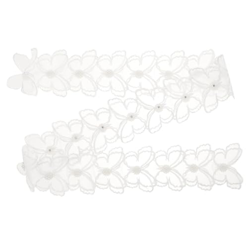 DOITOOL 1 Rolle Verschönerung des Hochzeitskleides Rock gehäkeltes Einfassband Besatz zum Nähen Haarschleifenmaterial Hochzeitskleid-DIY-Band Geschenkband Stoff Weiß DOITOOL 1 Rolle Verschönerung des Hochzeitskleides Rock gehäkeltes Einfassband Besatz zum Nähen Haarschleifenmaterial Hochzeitskleid-DIY-Band Geschenkband Stoff Weiß von DOITOOL