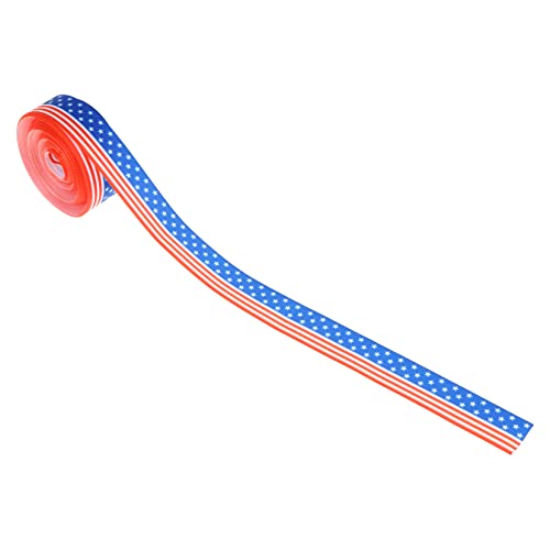 DOITOOL 1 Rolle Wärmeübertragungsband Wickeln Basteln Flaggenband Dekorationen Patriotisches Band Mit Drahtrand Organza -band Bänder Für Handwerk Schleife Polyester DOITOOL 1 Rolle Wärmeübertragungsband Wickeln Basteln Flaggenband Dekorationen Patriotisches Band Mit Drahtrand Organza -band Bänder Für Handwerk Schleife Polyester von DOITOOL