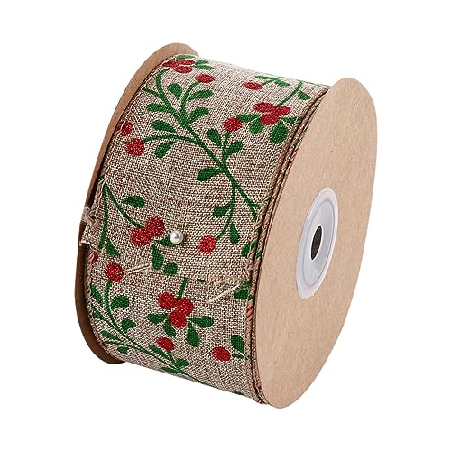 DOITOOL 1 Rolle Weihnachtsband seidenband ribbon Geschenkband für Weihnachten Weihnachtsdekorationsband dünn Bänder zum Verpacken breit Weihnachts-Design-Band Weihnachtsmusterband Schleife DOITOOL 1 Rolle Weihnachtsband seidenband ribbon Geschenkband für Weihnachten Weihnachtsdekorationsband dünn Bänder zum Verpacken breit Weihnachts-Design-Band Weihnachtsmusterband Schleife von DOITOOL