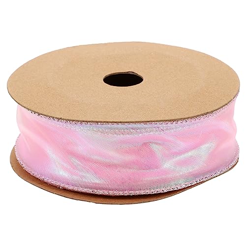 DOITOOL 1 Rolle Welliger Garngürtel Gegenwärtig Schleifenverpackung Breites Band Zum Einwickeln Klassenband Dekoratives Band Dekoration Stoff Paillette Polyester Rosa DOITOOL 1 Rolle Welliger Garngürtel Gegenwärtig Schleifenverpackung Breites Band Zum Einwickeln Klassenband Dekoratives Band Dekoration Stoff Paillette Polyester Rosa von DOITOOL