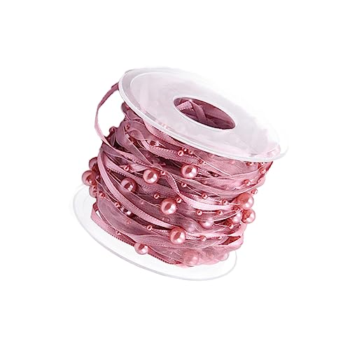 DOITOOL 1 Rolle dekoratives Perlenband seidenband ribbon partydekoration wedding decor party decoration rosa rosa Schleife Dusche Abs Geschenkband Piyester-Gurtbänder für Partys Rosy DOITOOL 1 Rolle dekoratives Perlenband seidenband ribbon partydekoration wedding decor party decoration rosa rosa Schleife Dusche Abs Geschenkband Piyester-Gurtbänder für Partys Rosy von DOITOOL