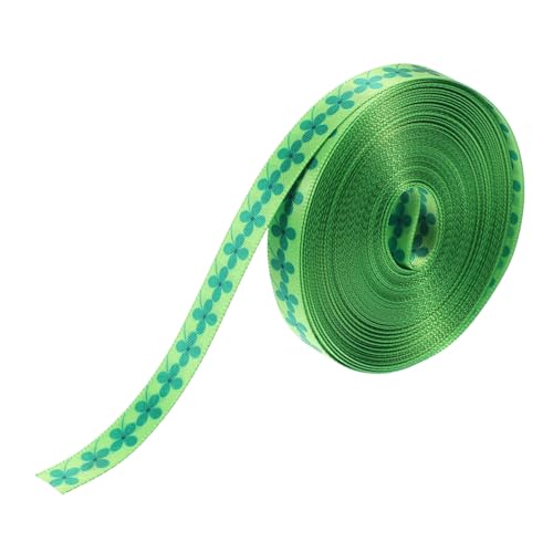 DOITOOL 1 Rolle vierblättriges Kleeblattband Bänder zum Verpacken Samtband wickeln Wickelband Schleife seidenband ribbon festoon die festu gestaltetes Geschenkband Packband vorhanden Stoff DOITOOL 1 Rolle vierblättriges Kleeblattband Bänder zum Verpacken Samtband wickeln Wickelband Schleife seidenband ribbon festoon die festu gestaltetes Geschenkband Packband vorhanden Stoff von DOITOOL