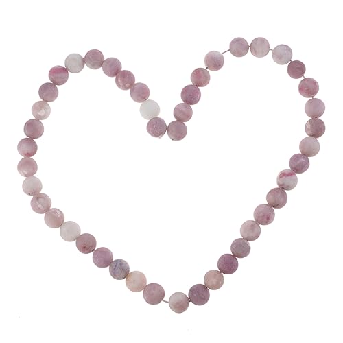DOITOOL 1 Saite Diy Schmuck Zubehör Mattierte Lila Naturstein Perlen Runde Spacer für Armbänder Kreative Bastelprojekte für Schmuckherstellung und von DOITOOL