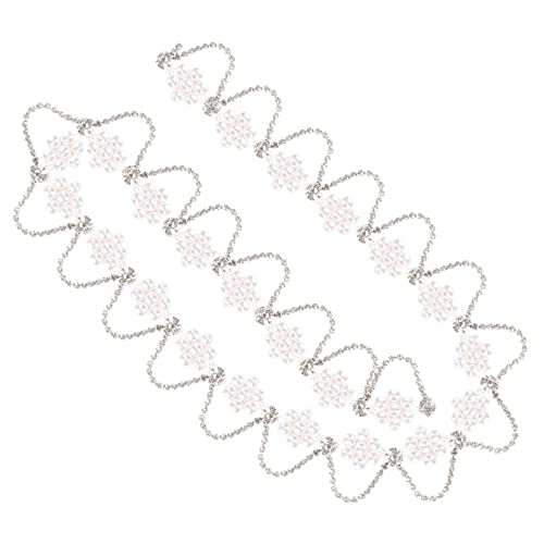 DOITOOL 1 Saite Perlen Rhinestone Kette für DIY Schmuck Dekoration Handarbeit Multifunktionale Glänzende Zierkette für Kleidung Haarschmuck und Bastelprojekte Breit und Kreativ von DOITOOL