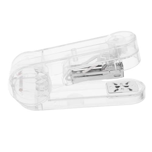 DOITOOL 1 Satz 360-Grad-Hefter Desktop-Hefter lustiger Hefter Bürowefter süßer Mini-Hefter Hefter schwere Ausführung Hefter süß Hefter Büro Hefter klein Plastik Transparent von DOITOOL