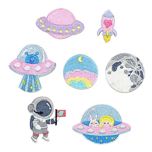 DOITOOL 1 Satz 8 Stück exquisite Patches Platz Planet dekorativ für Dekorationen thematisiert Party Aufkleber DIY-Patch gestickte Aufnäher Kleiderflicken Polyester Rosa DOITOOL 1 Satz 8 Stück exquisite Patches Platz Planet dekorativ für Dekorationen thematisiert Party Aufkleber DIY-Patch gestickte Aufnäher Kleiderflicken Polyester Rosa von DOITOOL