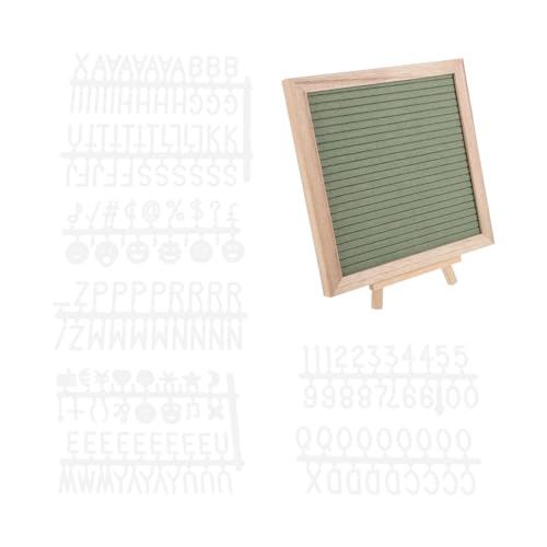 DOITOOL 1 Satz Alphabet Rechtschreibbrett Nachrichtentafel aus Holz Alphabetbrett -Ansage -Board rustikales Briefbrett Worttafel mit Buchstaben Zeichenbrett Hölzern Hellgrün von DOITOOL
