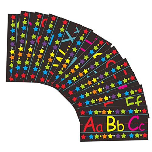DOITOOL 1 Satz Alphanumerischer Wandaufkleber Wandtattoos Klassenzimmer Alphabet-Poster Bildungsplakate Party Poster zum Lernen von Zahlen Alphabet-Aufkleber PVC von DOITOOL