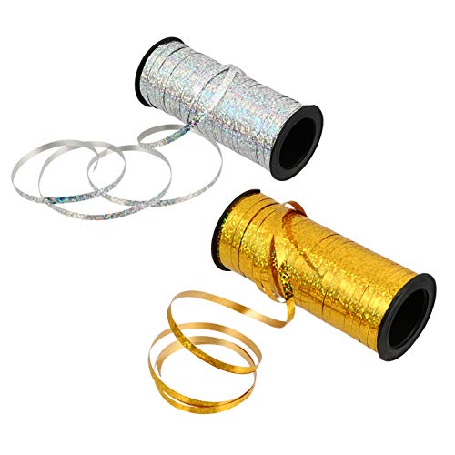 DOITOOL 1 Satz Ballonseil Dekoration Goldenes Ballonband Schleife Blau Weißes Chiffonband Dekoratives Band Wickelband Verpackungsband Partyband Diy-bänder Plastik 2rollen DOITOOL 1 Satz Ballonseil Dekoration Goldenes Ballonband Schleife Blau Weißes Chiffonband Dekoratives Band Wickelband Verpackungsband Partyband Diy-bänder Plastik 2rollen von DOITOOL