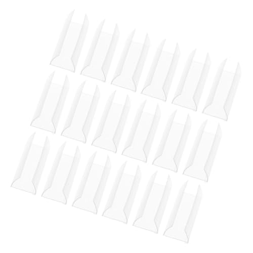 DOITOOL 1 Satz Bar Clip Etikett Schild Für Tag-display-halter Anzeige Zeichenhalter Steht Preishalter Stabiler Warenzeichenhalter Transparent Das Haustier 60 Stück von DOITOOL