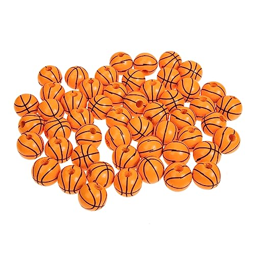 DOITOOL 1 Satz Basketball Holzperlen Bunte Diy Holzperlen Für Schmuckherstellung Bastelbedarf Und Kreative Projekte Runde Für Armbänder Und 50 Stück DOITOOL 1 Satz Basketball Holzperlen Bunte Diy Holzperlen Für Schmuckherstellung Bastelbedarf Und Kreative Projekte Runde Für Armbänder Und 50 Stück von DOITOOL