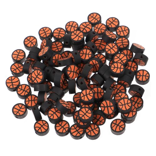 DOITOOL 1 Satz Basketball Perlen Für Schmuckherstellung Polymer Abstandshalter Perlen Diy Zubehör Für Armbänder Und Mehr Bastelmaterialien Für Projekte 100 Stück DOITOOL 1 Satz Basketball Perlen Für Schmuckherstellung Polymer Abstandshalter Perlen Diy Zubehör Für Armbänder Und Mehr Bastelmaterialien Für Projekte 100 Stück von DOITOOL
