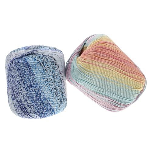 DOITOOL 1 Satz Baumwollgarn Für Diy Handarbeiten Weiches Dickes Strickgarn Für Schals Decken Kleidung Und Mehr Für Anfänger Und Kreative Projekte 2 Stück von DOITOOL