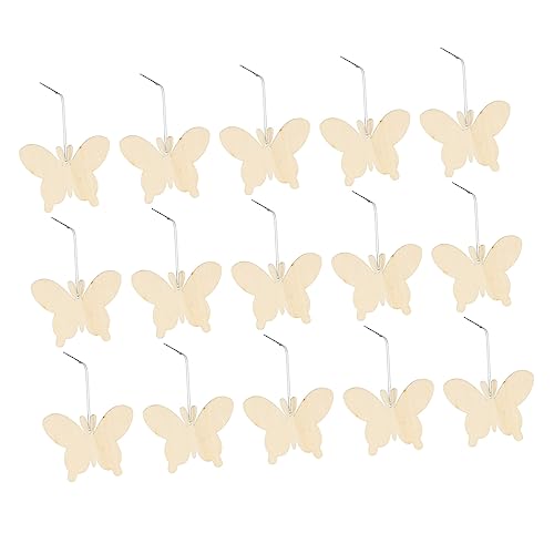 DOITOOL 1 Satz Blanko Holzschmetterlinge Für Diy Bastelprojekte Unbehandelte Holzplatten Zum Malen Und Verzieren Für Kreative Und Dekorationen 50 Stück von DOITOOL