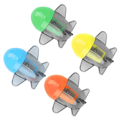 DOITOOL 1 Satz Bleistiftspitzer Klein Tragbar Klassenzimmer Vier Mini Flugzeug Farbig Anspitzer Lustig Buntstiftspitzer Bleistifte Bleistift Plastik Zufällige Farbe 4 Stück DOITOOL 1 Satz Bleistiftspitzer Klein Tragbar Klassenzimmer Vier Mini Flugzeug Farbig Anspitzer Lustig Buntstiftspitzer Bleistifte Bleistift Plastik Zufällige Farbe 4 Stück von DOITOOL