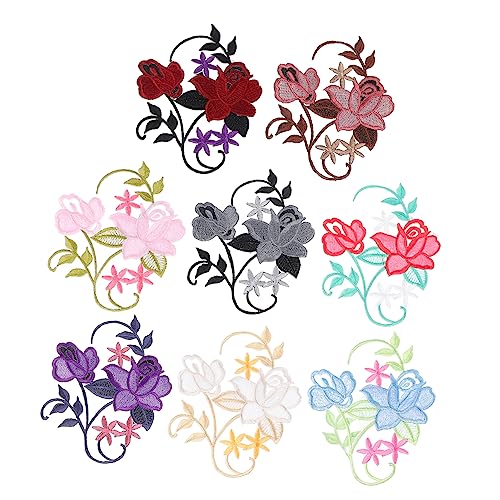 DOITOOL 1 Satz Blumen Stickerei Stoff Aufkleber Hochzeit Flecken Bestickt Dekoration Party Drinnen Patch Blumen- Applikationen Für Nähen Stickkleber Stoffzubehör 8 Stück DOITOOL 1 Satz Blumen Stickerei Stoff Aufkleber Hochzeit Flecken Bestickt Dekoration Party Drinnen Patch Blumen- Applikationen Für Nähen Stickkleber Stoffzubehör 8 Stück von DOITOOL