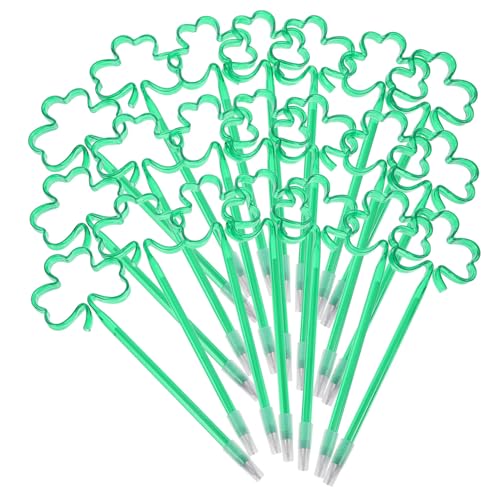 DOITOOL 1 Satz Blumen-kugelschreiber Lustig Schule Süße Stifte Klein Cool Schüler Signieren Stifte Plüsch-blumenstift Neuartige Blumenstifte Flüssig Green 20 Stück von DOITOOL