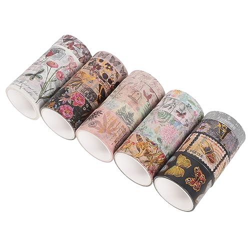 DOITOOL 1 Satz Blumenpapierband Scrapbook-diy-klebebänder Scrapbooking Tape Blumen- Papierband Muster Sammelalbum Blumenband Handwerk Blumenbänder Verpackung Aufkleber 17rollen DOITOOL 1 Satz Blumenpapierband Scrapbook-diy-klebebänder Scrapbooking Tape Blumen- Papierband Muster Sammelalbum Blumenband Handwerk Blumenbänder Verpackung Aufkleber 17rollen von DOITOOL