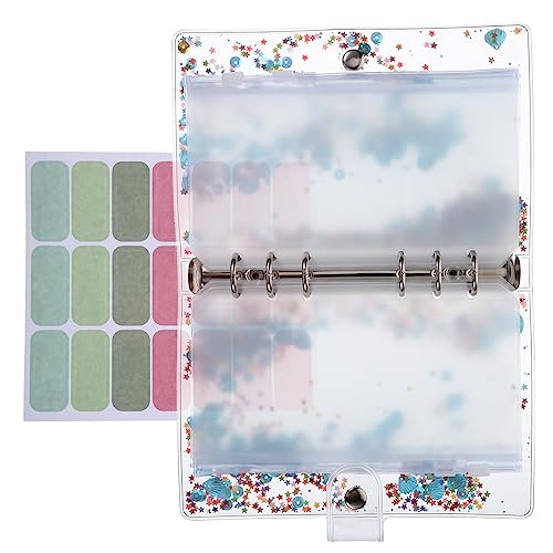 DOITOOL 1 Satz Budget Binder mit Reißverschluss und Budgetblättern Geldplaner Organizer für Monatliche Ausgaben und Sparziele Transparenter Notizbuch mit Fächern für Geldumschläge und von DOITOOL