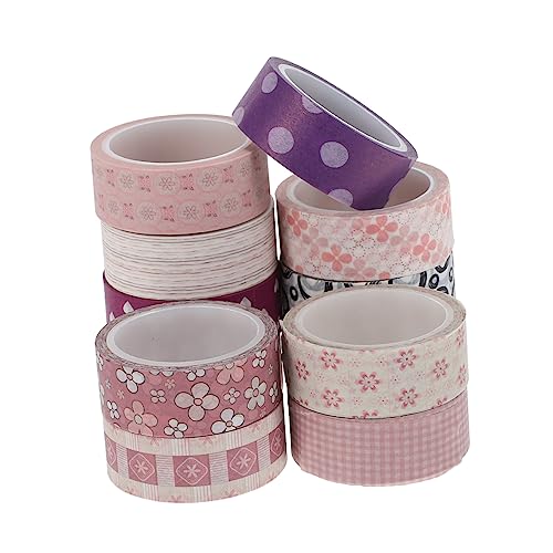 DOITOOL 1 Satz Bunte Washi Tapes Dekoratives Klebeband Für Diy Scrapbooking Bastelprojekte Und Kreative Geschenkverpackungen 12rollen von DOITOOL