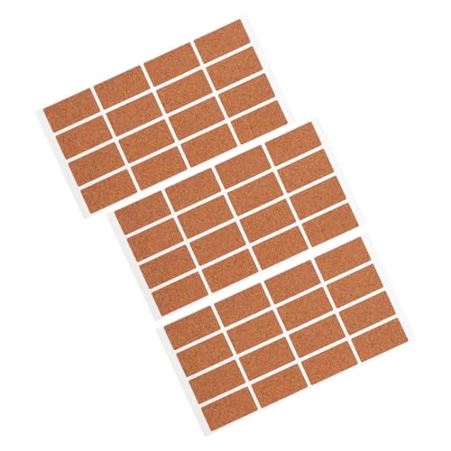 DOITOOL 1 Satz Cork Labels Selbstklebende Wasserdichte Für Küchenbehälter Für Beschriftung Von Lebensmitteln Aufbewahrung Und Diy Projekte Langlebig Und Abnehmbar 48 Stück von DOITOOL