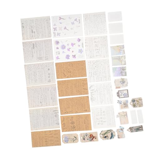 DOITOOL 1 Satz DIY Scrapbook Material Hand Account Papers Vintage Designs Selbstklebende Sticker für Karten Origami und Journalgestaltung für Scrapbooking und Bastelprojekte DOITOOL 1 Satz DIY Scrapbook Material Hand Account Papers Vintage Designs Selbstklebende Sticker für Karten Origami und Journalgestaltung für Scrapbooking und Bastelprojekte von DOITOOL