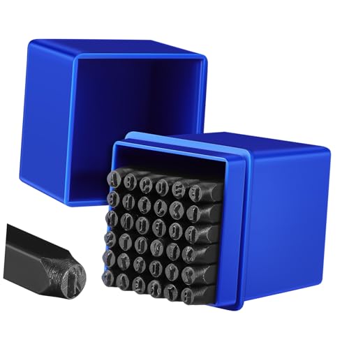 DOITOOL 1 Satz Digitales Set Stempel prägen Metallstempel Metallstanzwerkzeug Metallstanzer für Schmuck Buchstabenstanze aus Metall Kohlenstoffstahl Black von DOITOOL