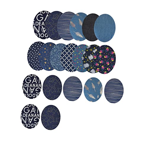DOITOOL 1 Satz Diy Denim Applikations Patches Für Jeans Und Kleidung Farbe Zufällig Zum Aufbügeln Oder Nähen Kreative Reparatur Und Dekoration Zufällige Farbe 20 Stück von DOITOOL
