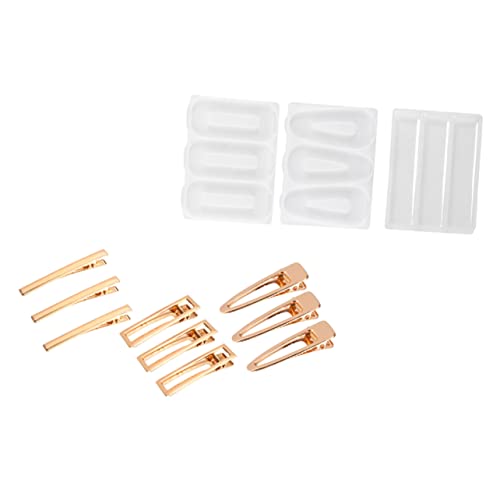 DOITOOL 1 Satz Diy Haarnadeln Silikonform Set Teiliges Kristall Epoxidharz Gießformen Set für Kreative Haaraccessoires Verschiedene Formen und Haarspangen von DOITOOL