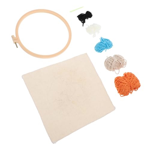DOITOOL 1 Satz Diy Handarbeitsset für Stickerei Material für Anfänger Einzigartiges Zubehör für Dekoration Stickrahmen ohne Stanznadel und Dreibein im Fuchs Design von DOITOOL