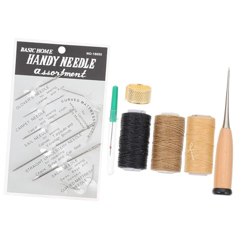 DOITOOL 1 Satz Diy Leder Nähset Teiliges Werkzeugset für Lederarbeiten Nähnadeln Gewachstem Garn und Zubehör für Handwerk und Reparaturen DOITOOL 1 Satz Diy Leder Nähset Teiliges Werkzeugset für Lederarbeiten Nähnadeln Gewachstem Garn und Zubehör für Handwerk und Reparaturen von DOITOOL