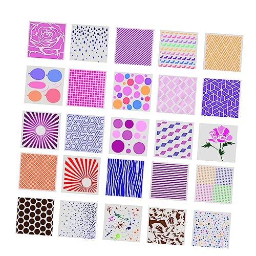 DOITOOL 1 Satz Diy Malvorlagen Schablonen Verschiedene Muster Hohles Design Für Scrapbooking Schulprojekte Zufälliger Stil 20 Stück DOITOOL 1 Satz Diy Malvorlagen Schablonen Verschiedene Muster Hohles Design Für Scrapbooking Schulprojekte Zufälliger Stil 20 Stück von DOITOOL