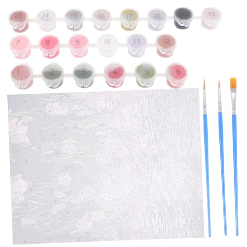 DOITOOL 1 Satz Diy Ölgemälde mit Tulpenmotiv Nummerierte Malvorlage für Erwachsene und Farben und Pinseln zur Stressbewältigung und Wohnraumdekoration DOITOOL 1 Satz Diy Ölgemälde mit Tulpenmotiv Nummerierte Malvorlage für Erwachsene und Farben und Pinseln zur Stressbewältigung und Wohnraumdekoration von DOITOOL