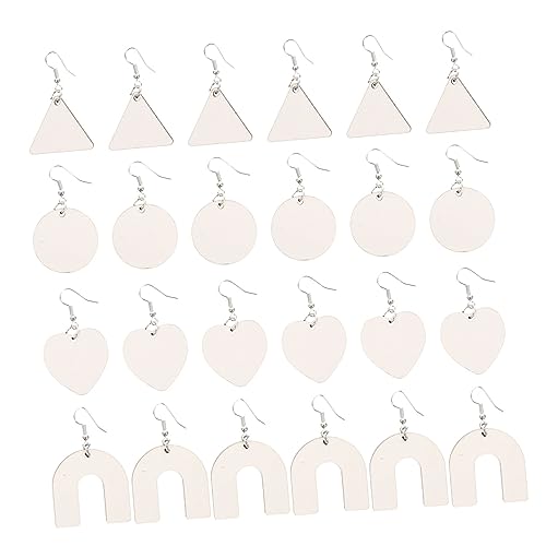 DOITOOL 1 Satz Diy Ohrringe Sublimations Ohrringe zum Gestalten Doppelseitige Blanko Earring Hänger für Kreative Schmuckprojekte für Diy und Basteln von DOITOOL