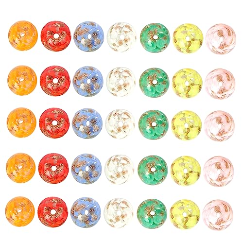 DOITOOL 1 Satz Diy Perlen Bunte Glasperlen Mit Löchern Für Kreative Schmuckherstellung Für Armbänder Und Anhänger Handgemacht Bastelmaterialien 40 Stück DOITOOL 1 Satz Diy Perlen Bunte Glasperlen Mit Löchern Für Kreative Schmuckherstellung Für Armbänder Und Anhänger Handgemacht Bastelmaterialien 40 Stück von DOITOOL