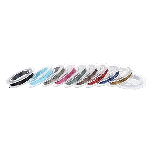 DOITOOL 1 Satz Diy Schmuckdraht Für Beadings Bastelmaterialien Für Armbänder Und Ohrringe Vielseitige Zubehörteile Für Kreative Designs 10 Rollen DOITOOL 1 Satz Diy Schmuckdraht Für Beadings Bastelmaterialien Für Armbänder Und Ohrringe Vielseitige Zubehörteile Für Kreative Designs 10 Rollen von DOITOOL