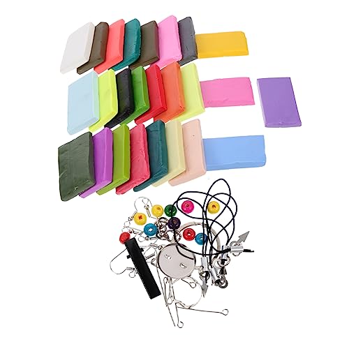 DOITOOL 1 Satz Diy Soft Clay Werkzeugset Farben Modelliermasse und Zubehör für Schmuckherstellung Basteln Tonschnitzerei für Anfänger und Kreative Projekte von DOITOOL