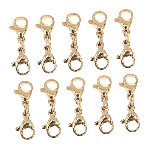 DOITOOL 1 Satz Doppel Karabiner Verschlüsse Für Diy Schmuckherstellung Kettenverlängerung Langlebig Und Rostfrei Für Armbänder Und Schmuckzubehör 10 Stück DOITOOL 1 Satz Doppel Karabiner Verschlüsse Für Diy Schmuckherstellung Kettenverlängerung Langlebig Und Rostfrei Für Armbänder Und Schmuckzubehör 10 Stück von DOITOOL