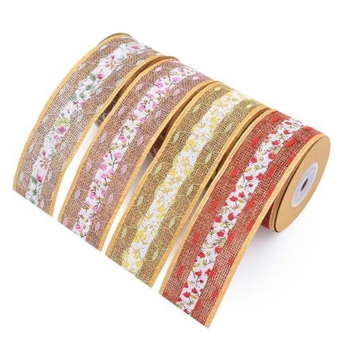 DOITOOL 1 Satz Doppellagiges Spitzenband Kunsthanf Diy Bastelmaterialien Für Hochzeitsdekorationen Gemischte Farben Yards Rolle Für Schmuckherstellung Scrapbooking Und Mehr 4rollen DOITOOL 1 Satz Doppellagiges Spitzenband Kunsthanf Diy Bastelmaterialien Für Hochzeitsdekorationen Gemischte Farben Yards Rolle Für Schmuckherstellung Scrapbooking Und Mehr 4rollen von DOITOOL