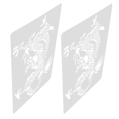 DOITOOL 1 Satz Drachen Malvorlagen Pvc Für Wiederverwendbare Stencils Für Bastelprojekte Interaktive Kunstaktivitäten Und Pädagogische Spiele Kreativität Und Motorik 2 Stück DOITOOL 1 Satz Drachen Malvorlagen Pvc Für Wiederverwendbare Stencils Für Bastelprojekte Interaktive Kunstaktivitäten Und Pädagogische Spiele Kreativität Und Motorik 2 Stück von DOITOOL