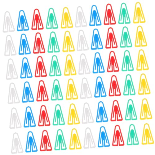 DOITOOL 1 Satz Dreieckige Büroklammer Clips Praktische Büroklammern Kleine Papierklammern Kreativer Papierclip Planer Büroklammern Büroklammer Aus Kunststoff Plastik 100 Stück von DOITOOL